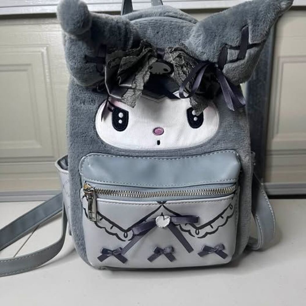 Her Universe Sanrio Kuromi Plush Mini Backpack